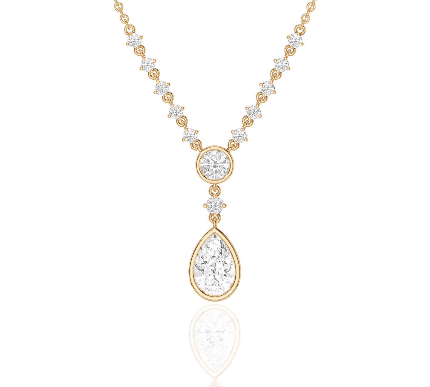 diamond on a necklace