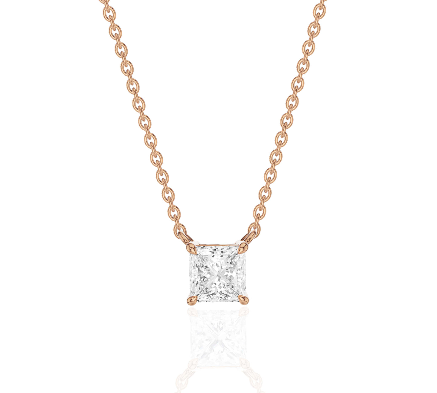 diamond necklaces for women rose gold
