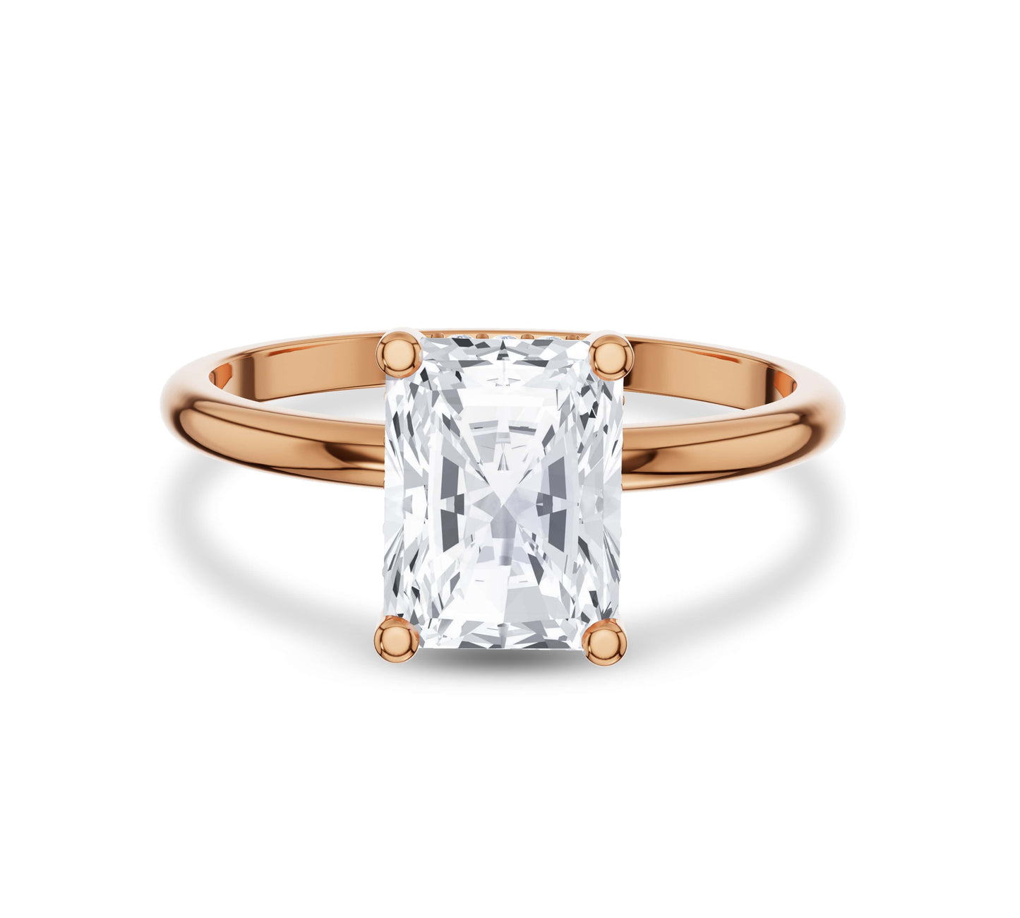 rose gold engagement ring