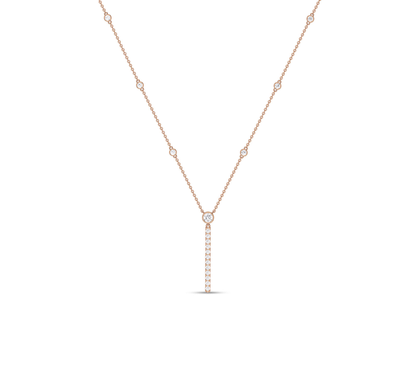 dainty diamond necklace
