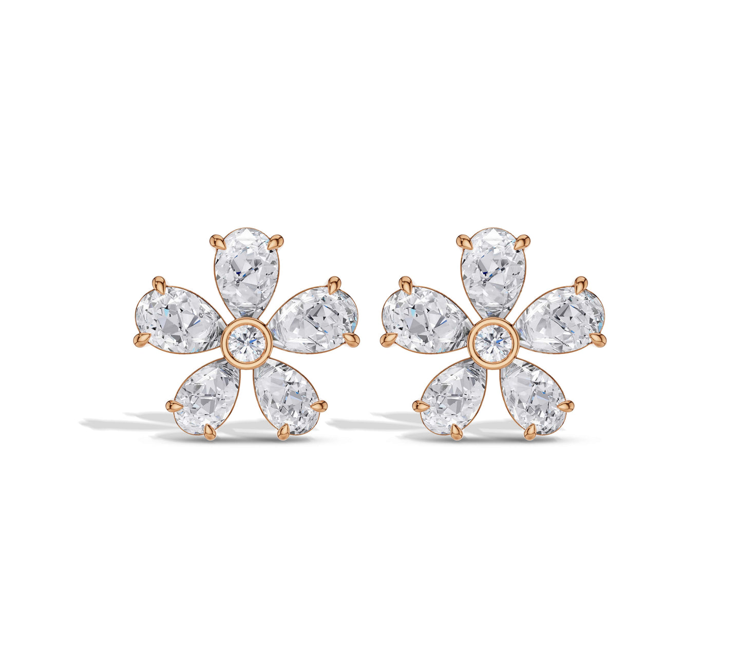 gold stud earrings