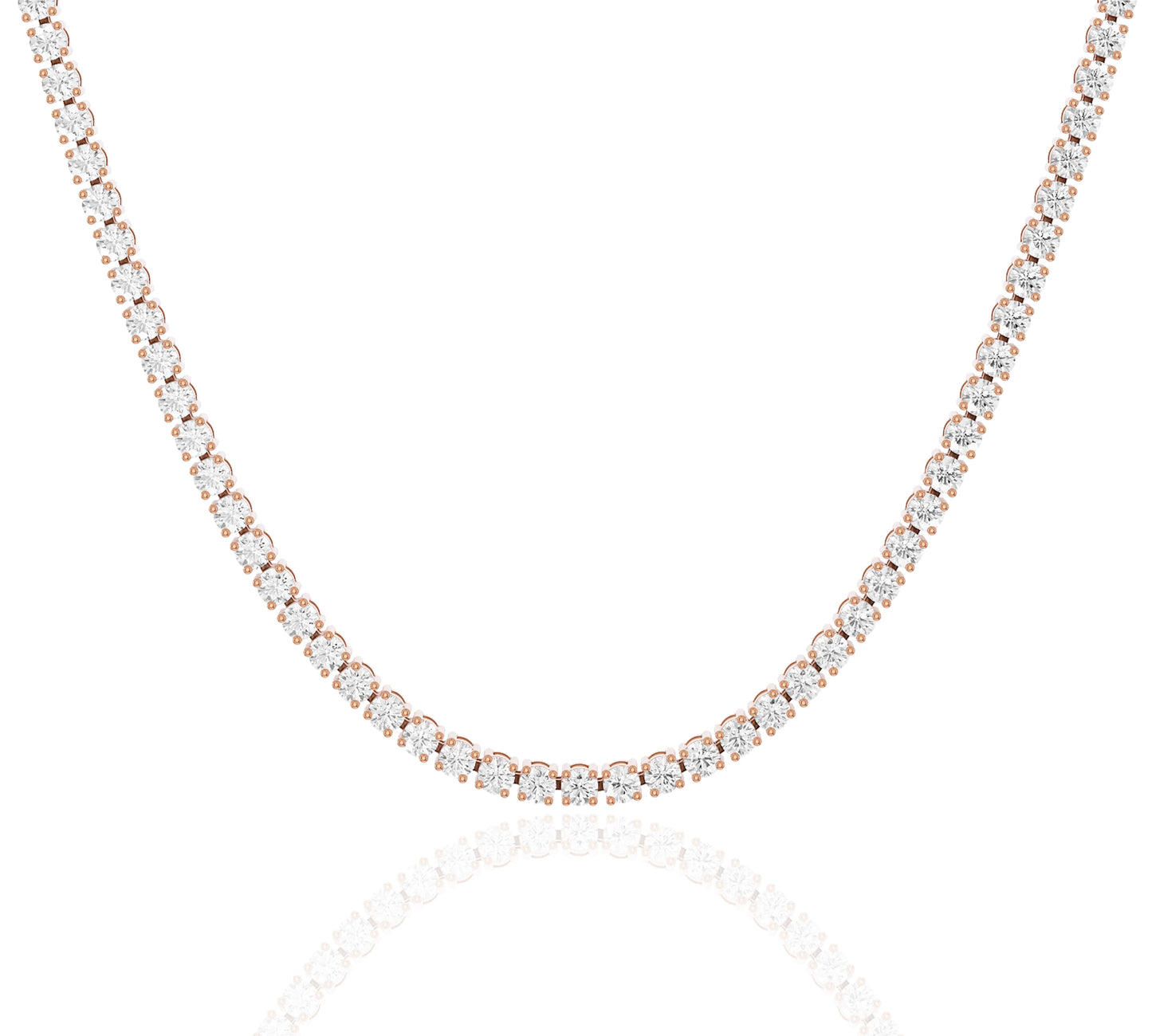 rose gold diamond necklace