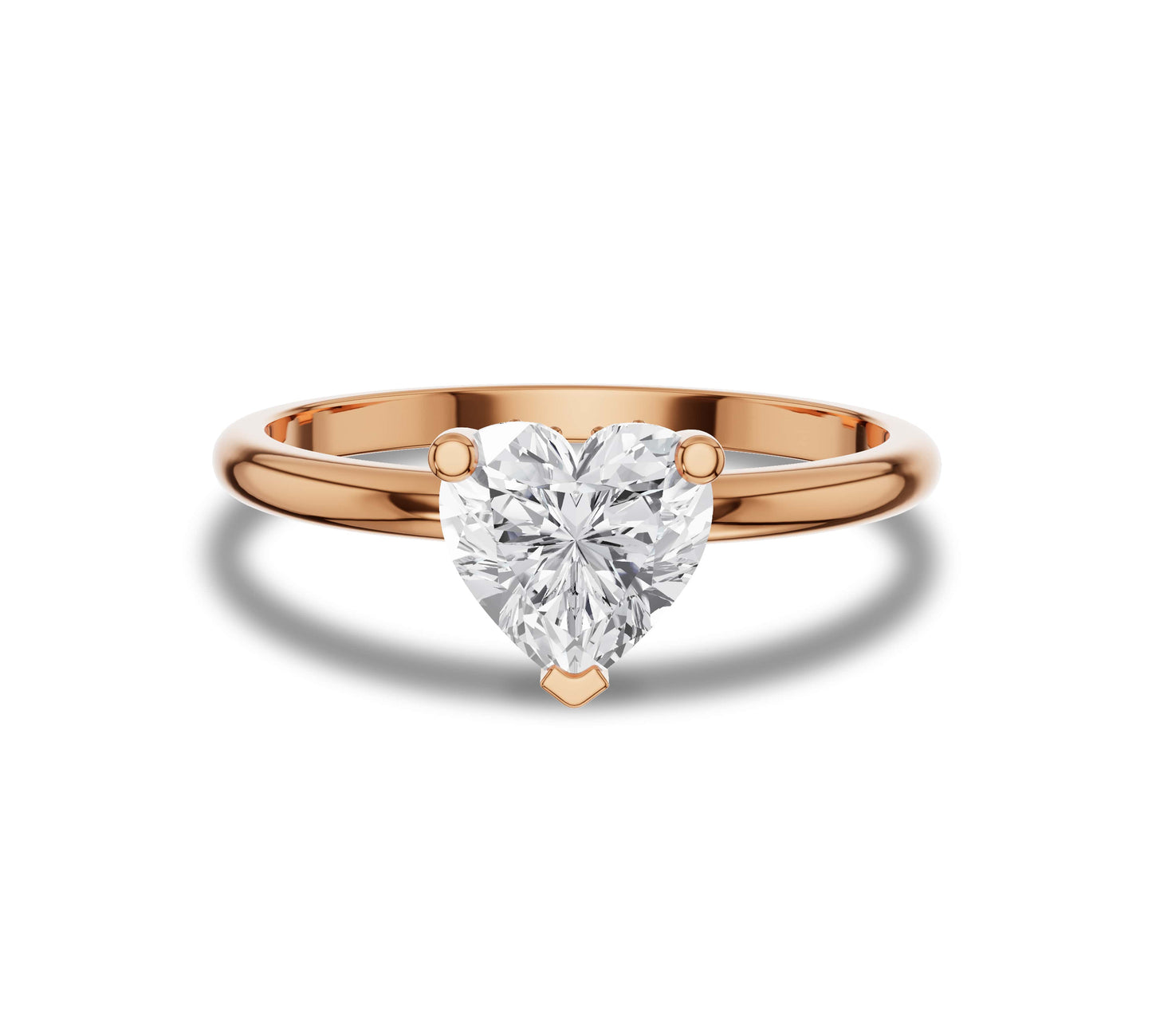 heart diamond hidden halo ring
