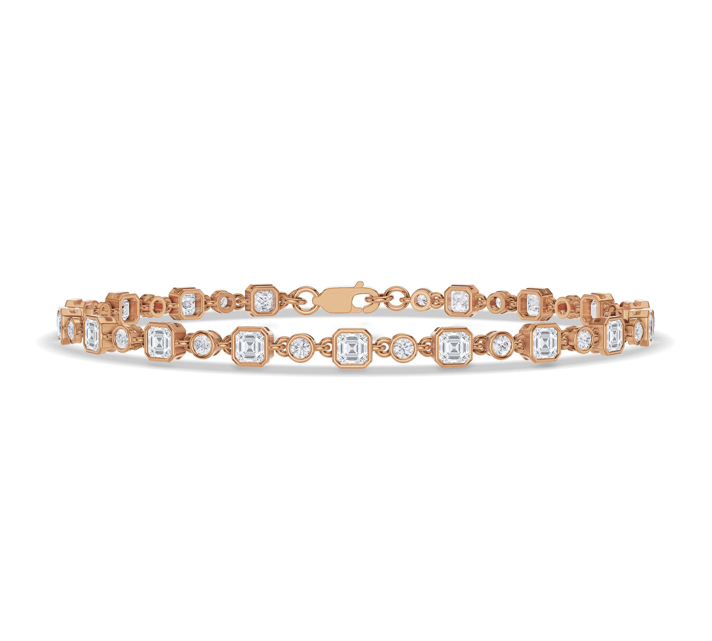 gold and diamond tennis bracelet