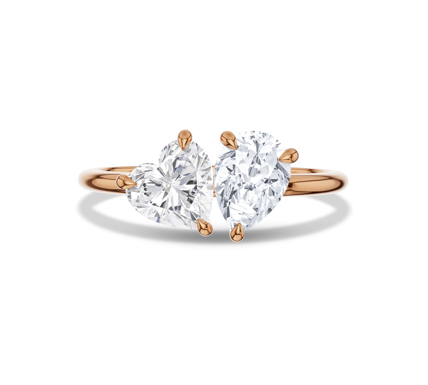 toi et moi engagement rings