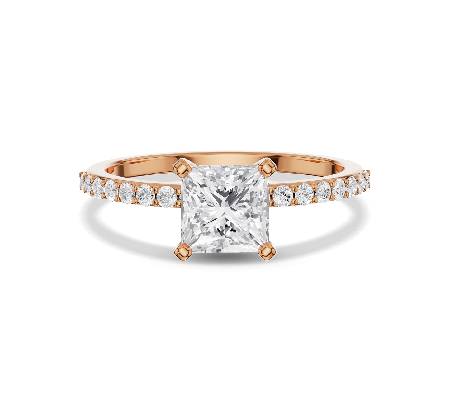2 carat princess cut diamond ring