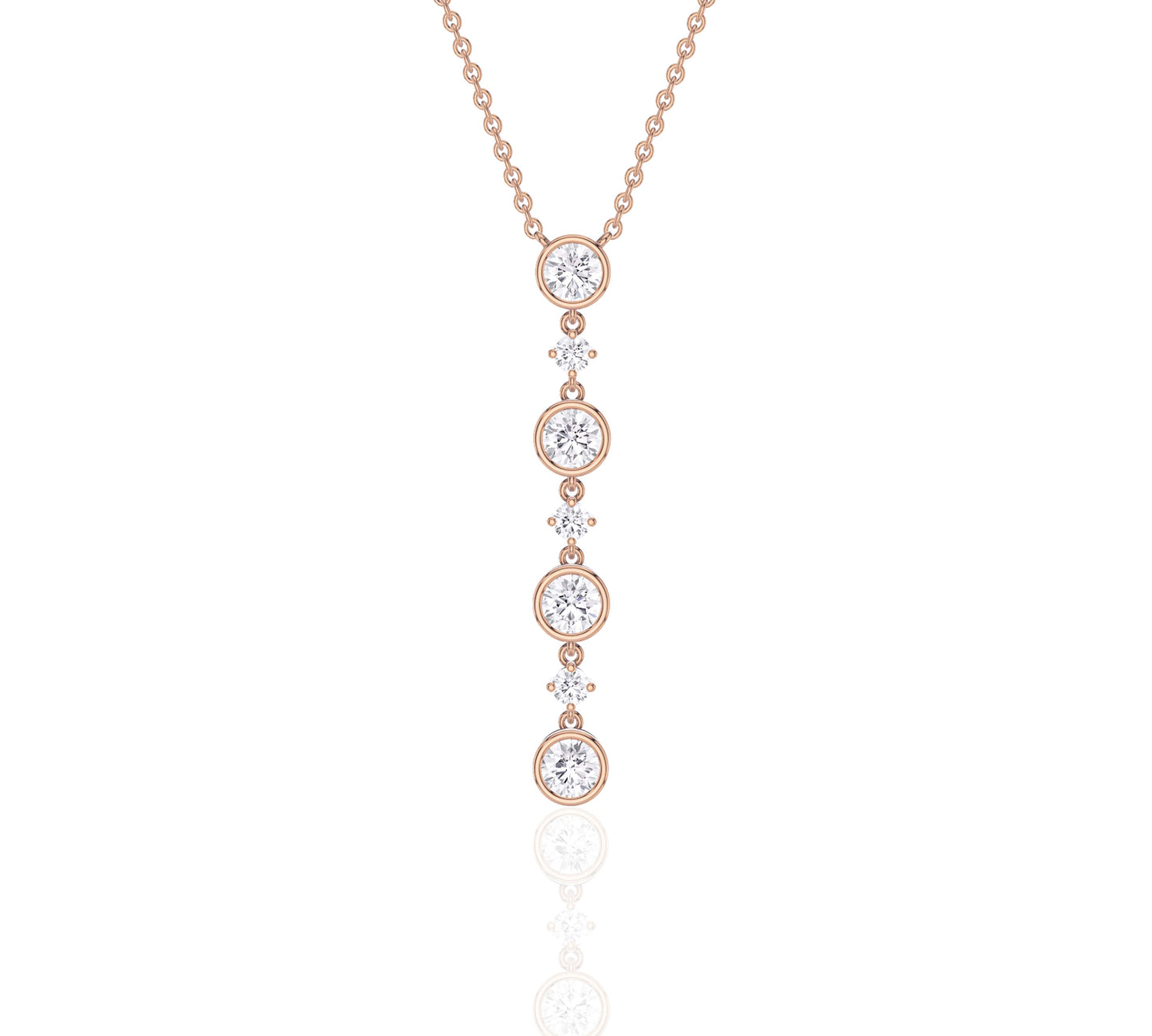 four diamond necklace