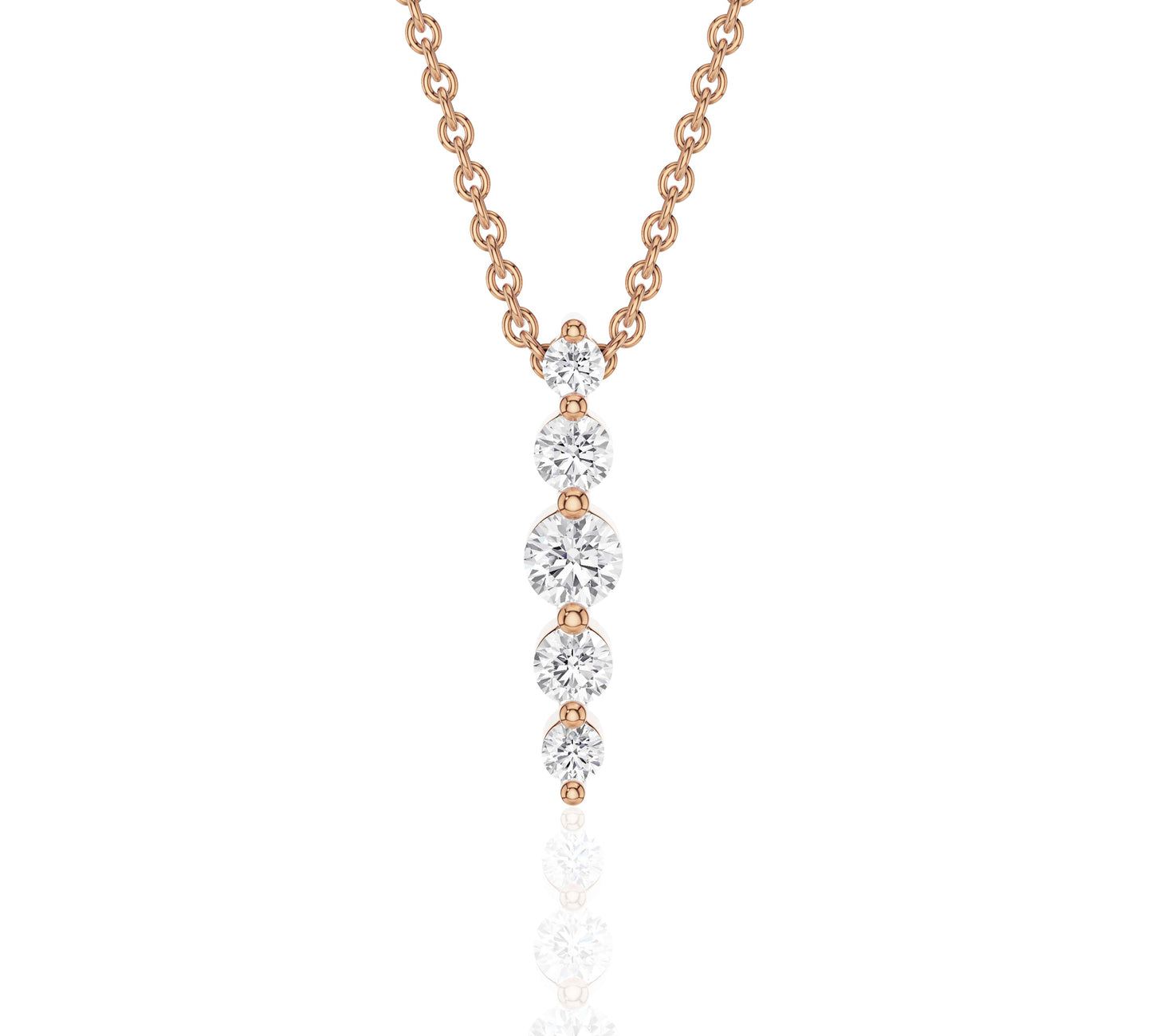 vertical gold bar necklace