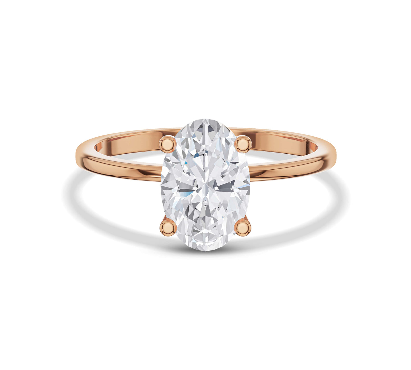 lab grown diamond solitaire ring