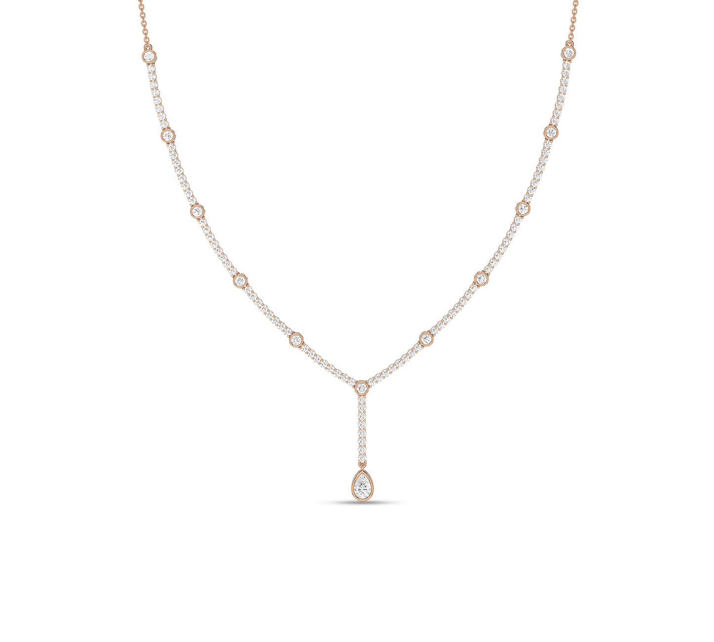 Delicate diamond necklace with pendant