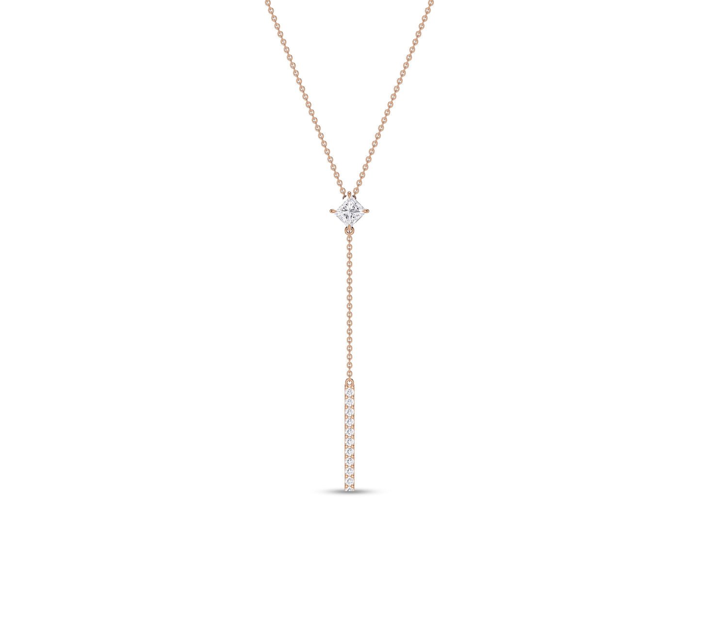 gold drop necklace