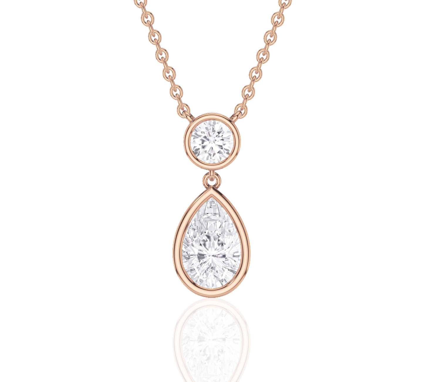 diamond on a necklace