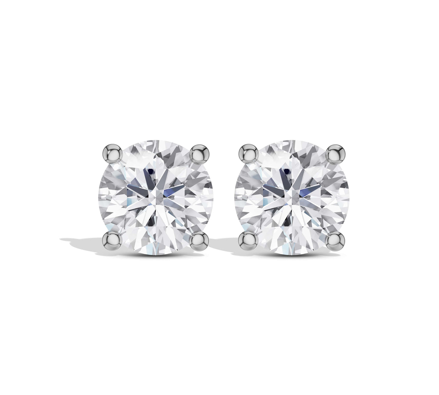 14K white gold diamond solitaire