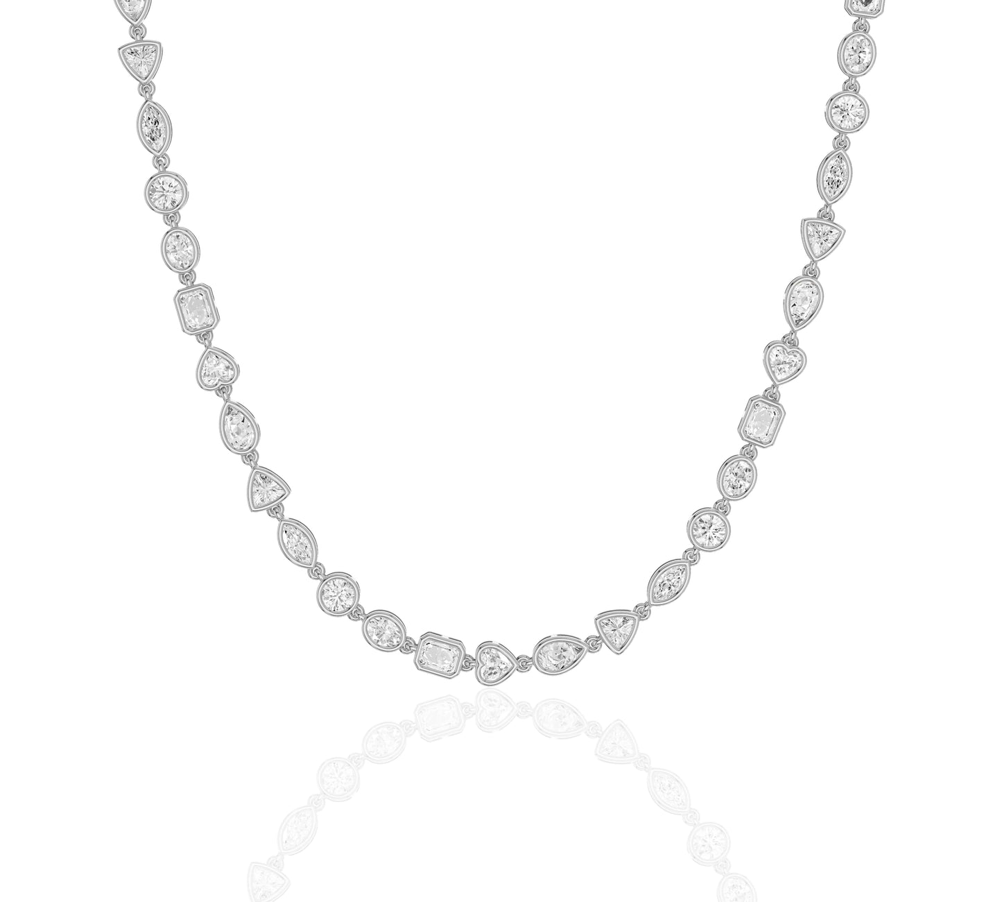 Chic and classy gold and diamond necklace