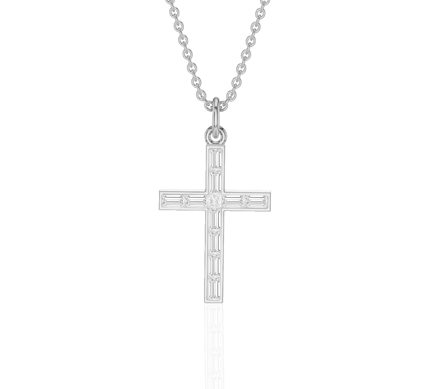 cross drop necklace