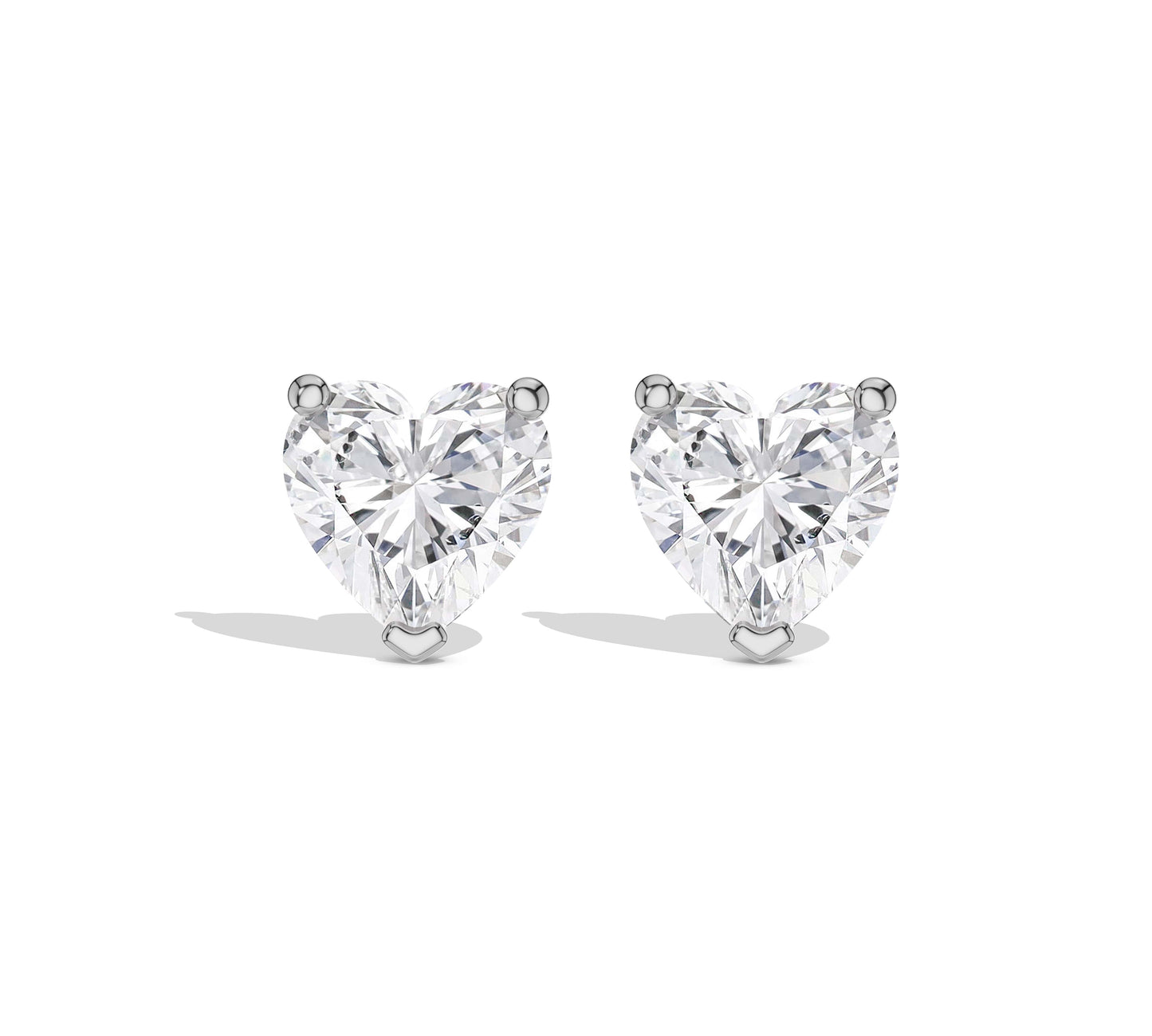 heart earrings studs