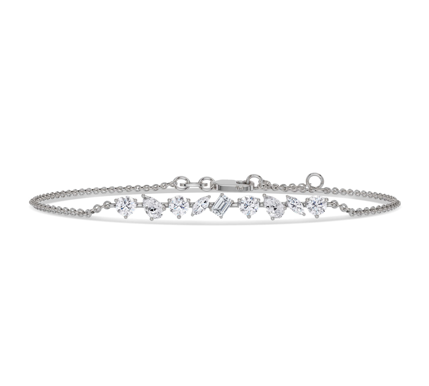 white gold diamond bracelet