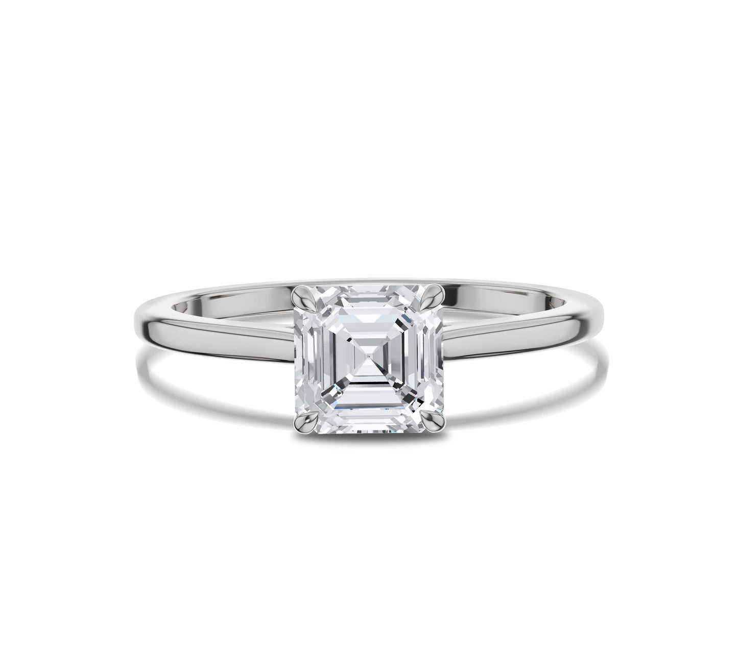 cathedral solitaire engagement ring