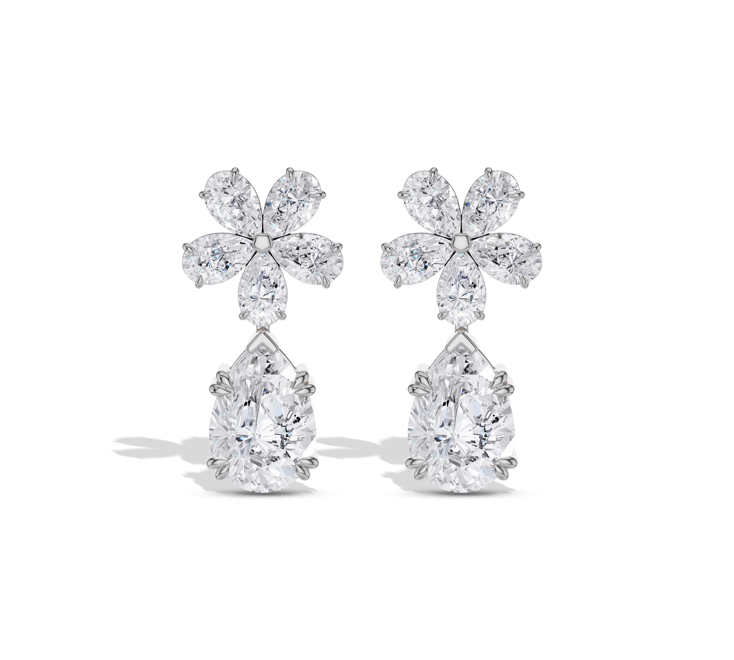 drop diamond earring