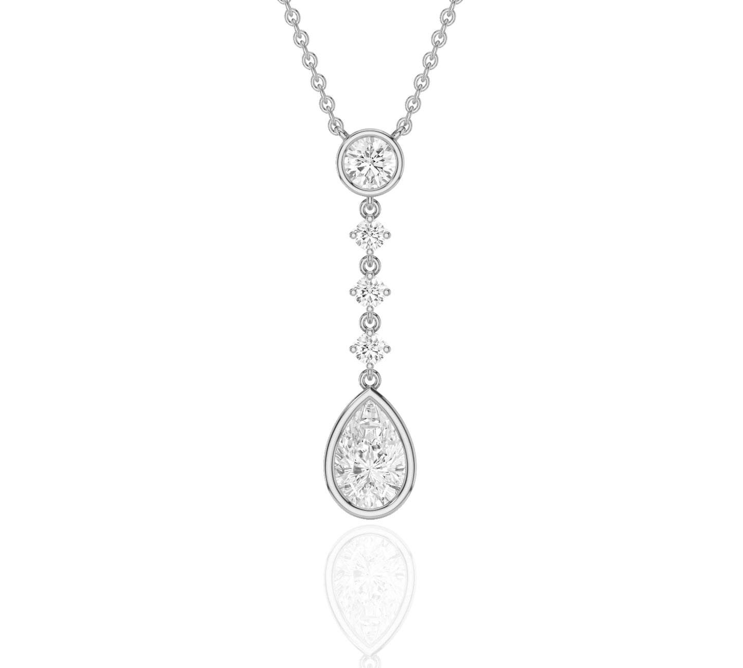 Lab Grown Diamond Lariat Necklace