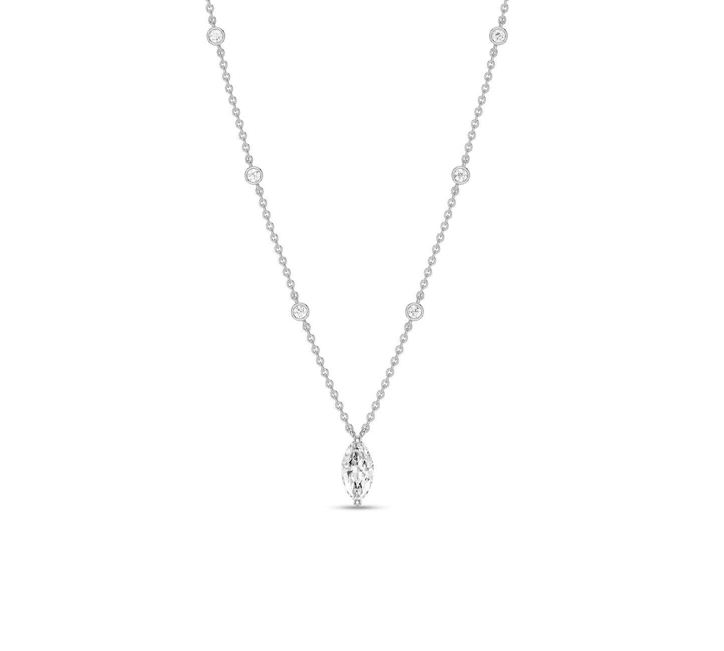 marquise diamond necklace pendant