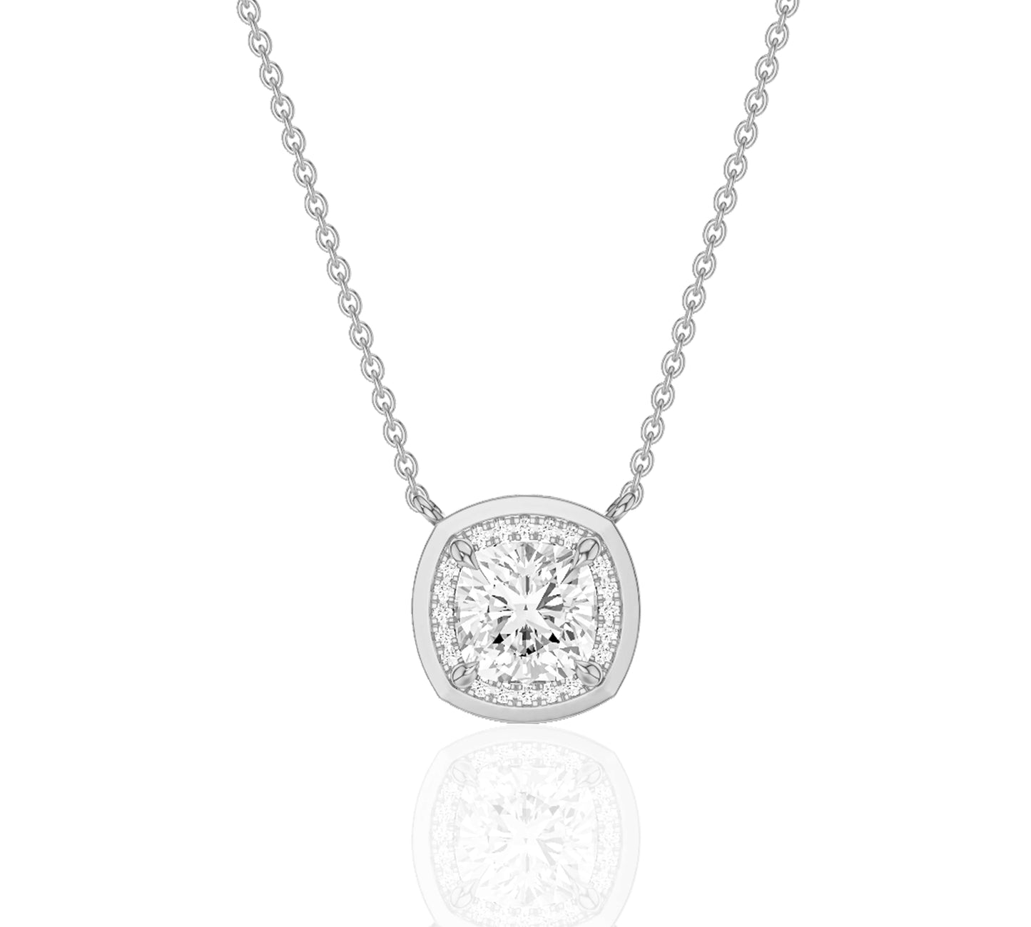 High-polish gold chain with centerpiece pendant