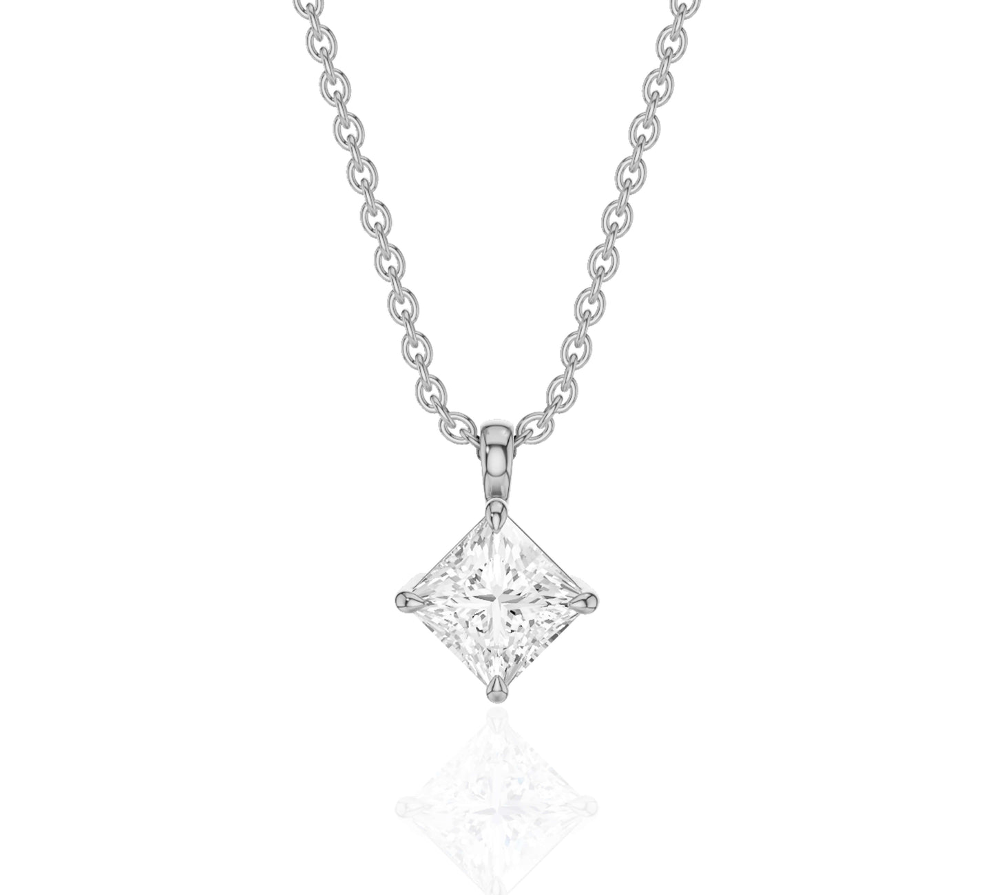 diamond solitaire necklace