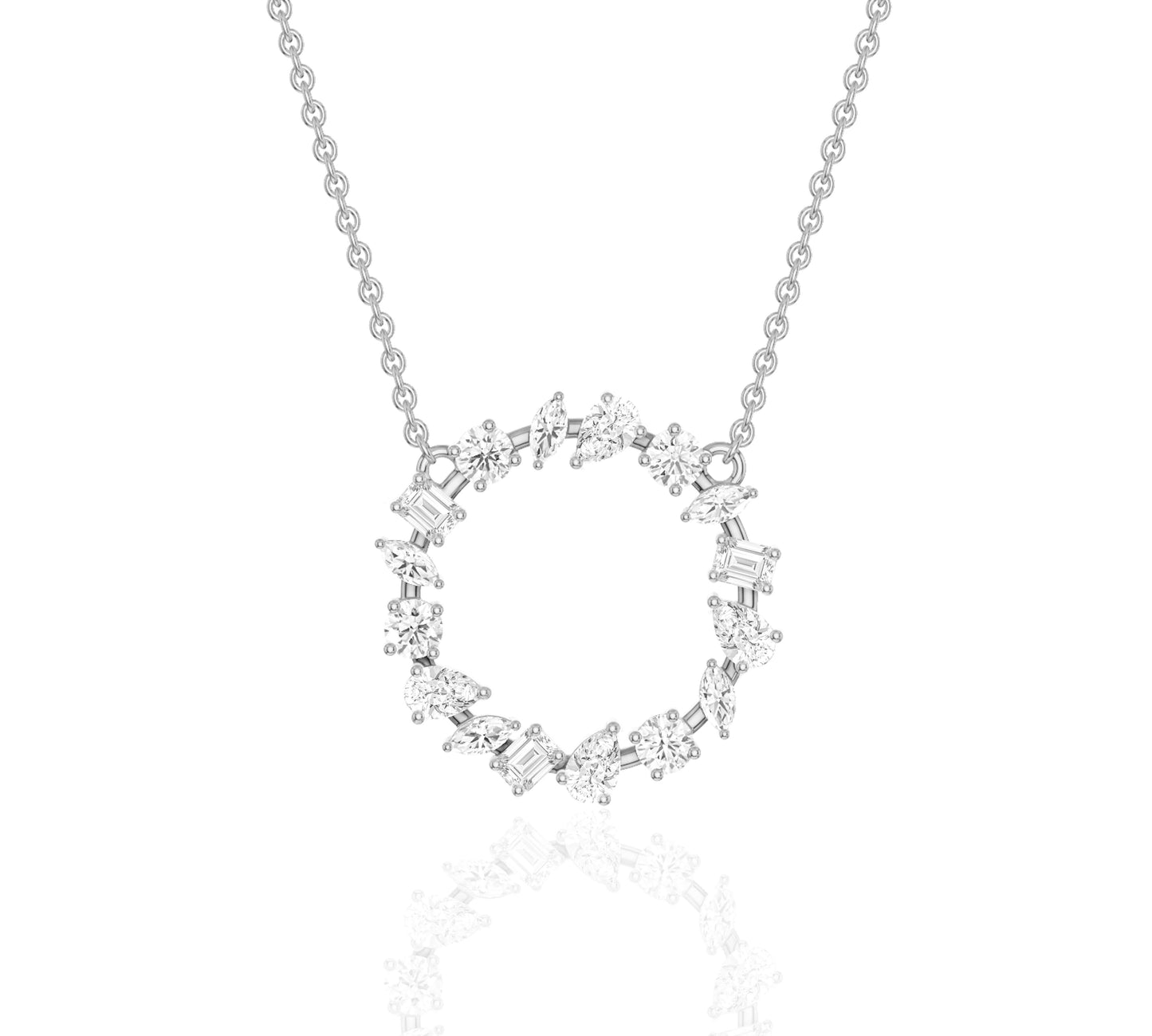 diamond pendant circle