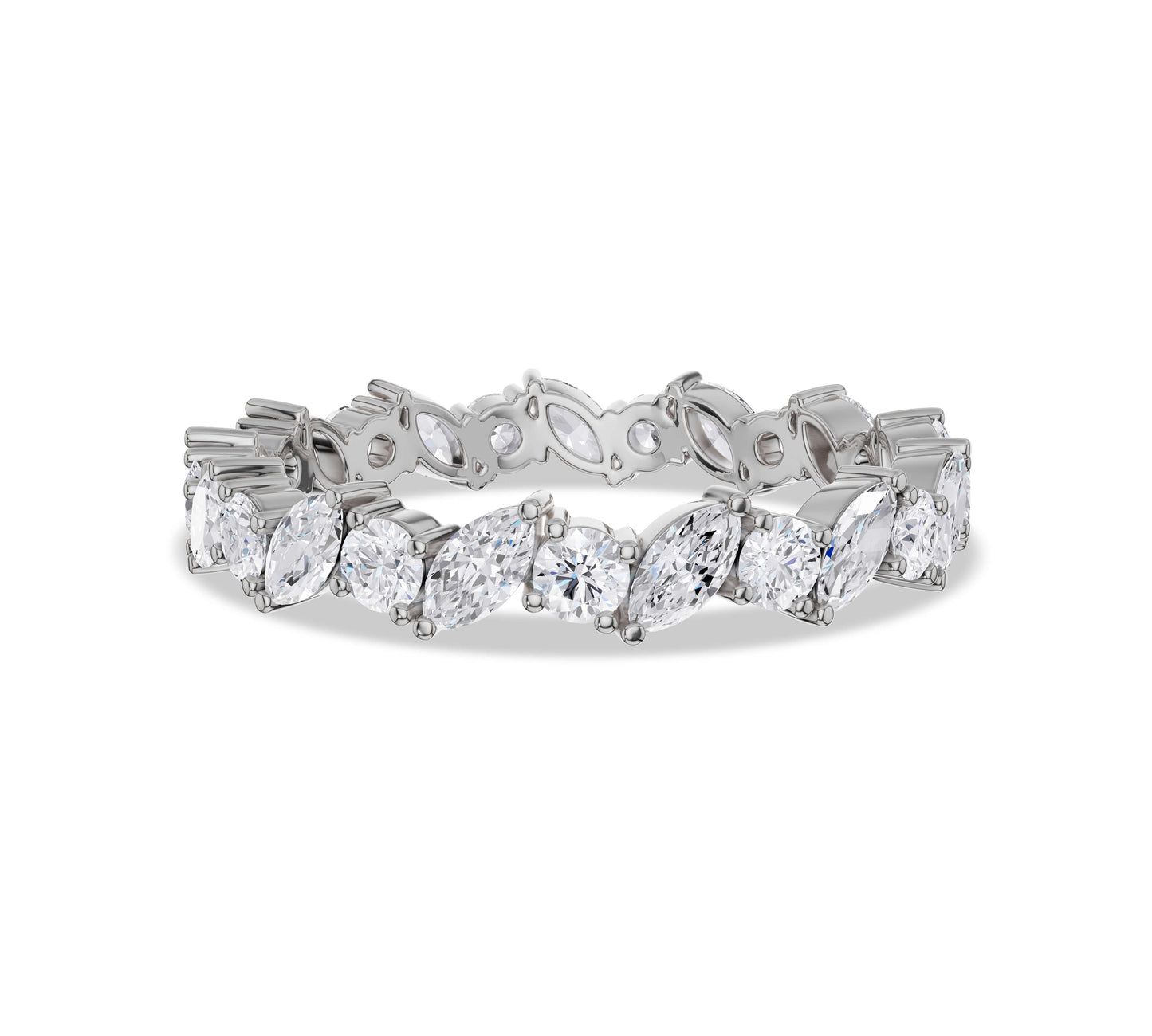 Luxury marquise diamond full circle ring