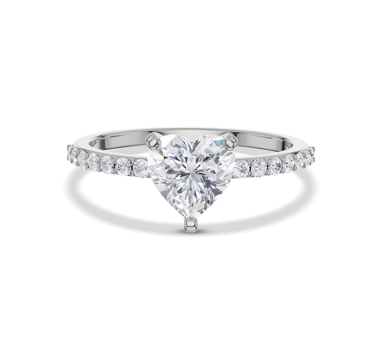 heart shape diamond engagement ring