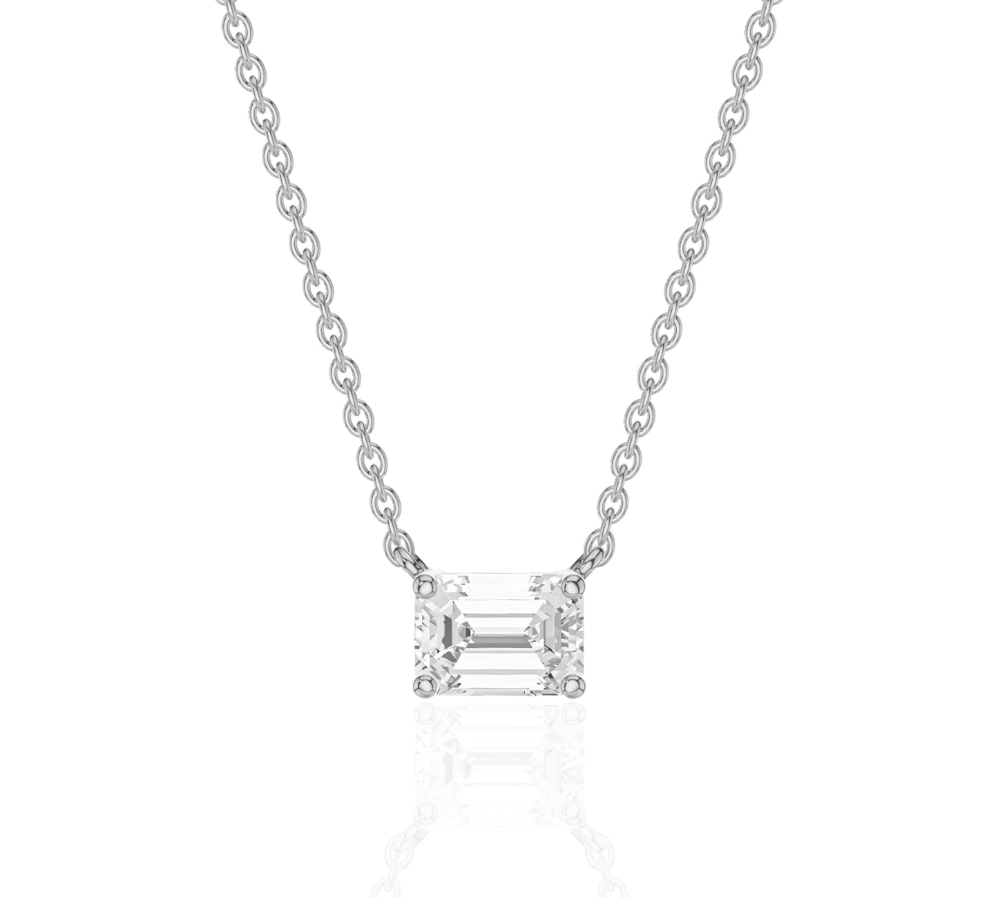 white gold emerald necklace gold