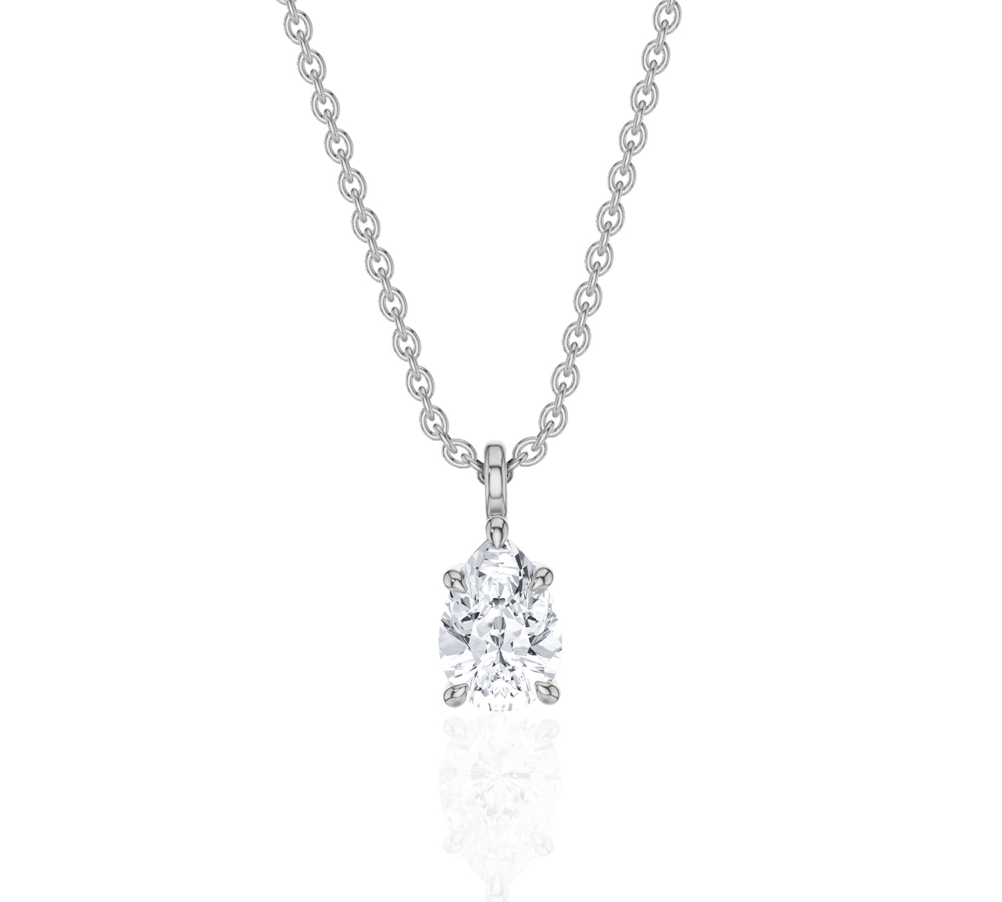 gold solitaire diamond necklace