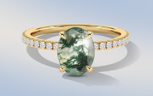 Moss Agate Engagement Ring Meaning