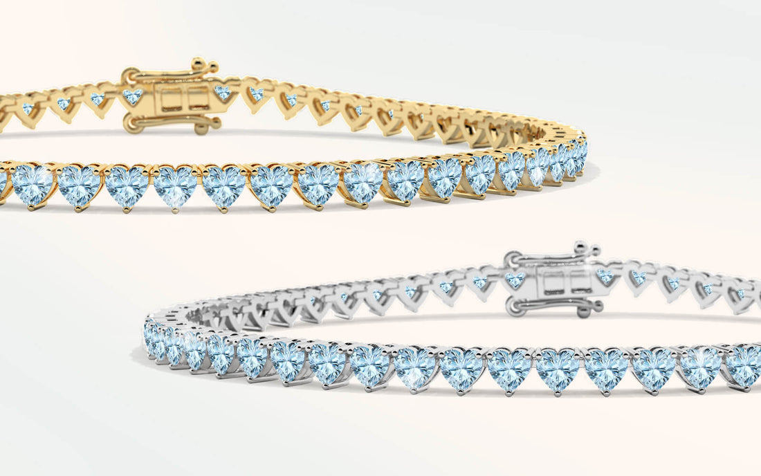Why Aquamarine Is Trending In Tennis Bracelet Design