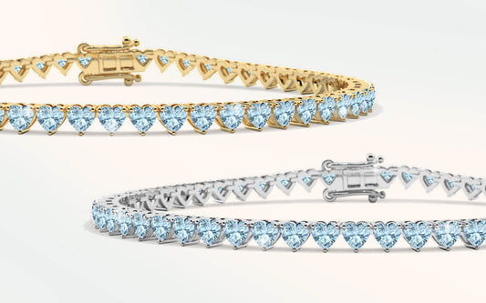 Why Aquamarine Is Trending In Tennis Bracelet Design