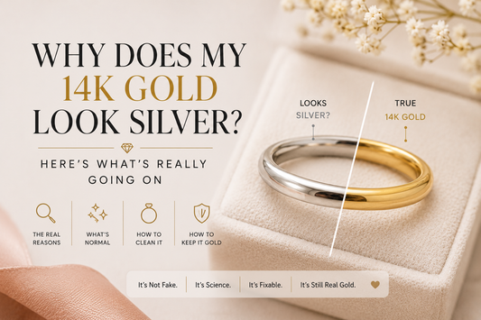 Why Does My 14K Gold Look Silver Here's What's Really Going On