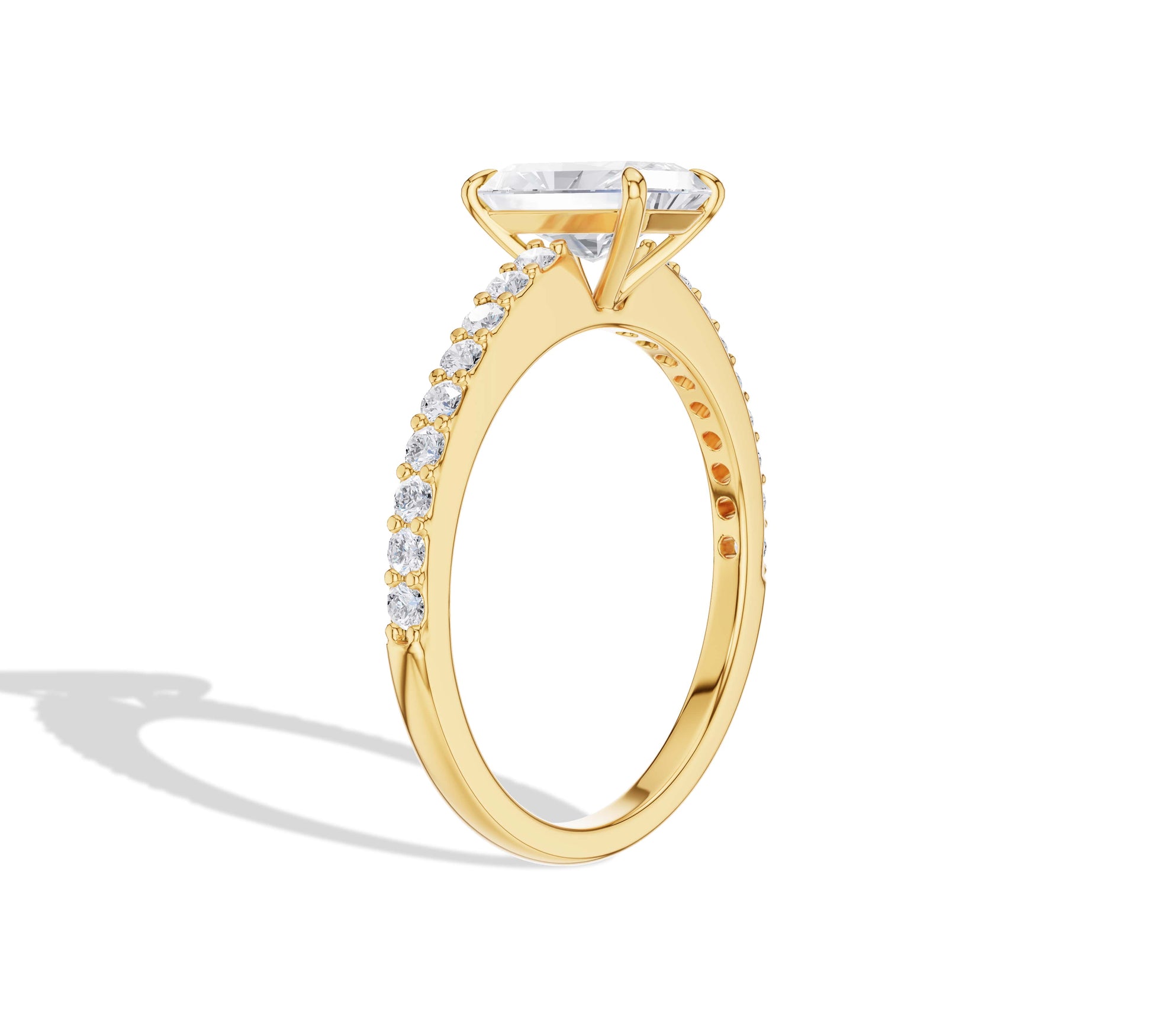 radiant cut diamond engagement ring