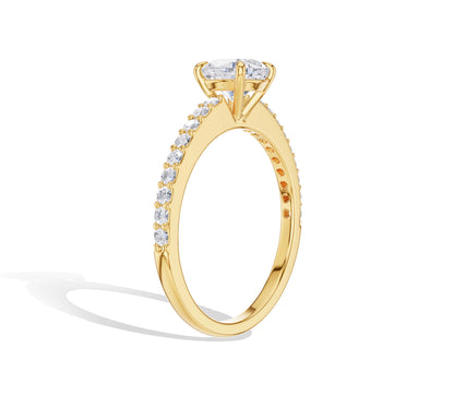 cushion cut diamond engagement rings​