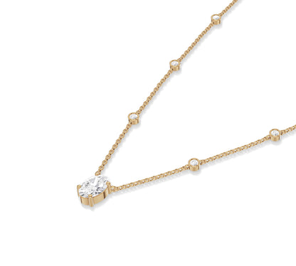 diamond Station Necklace