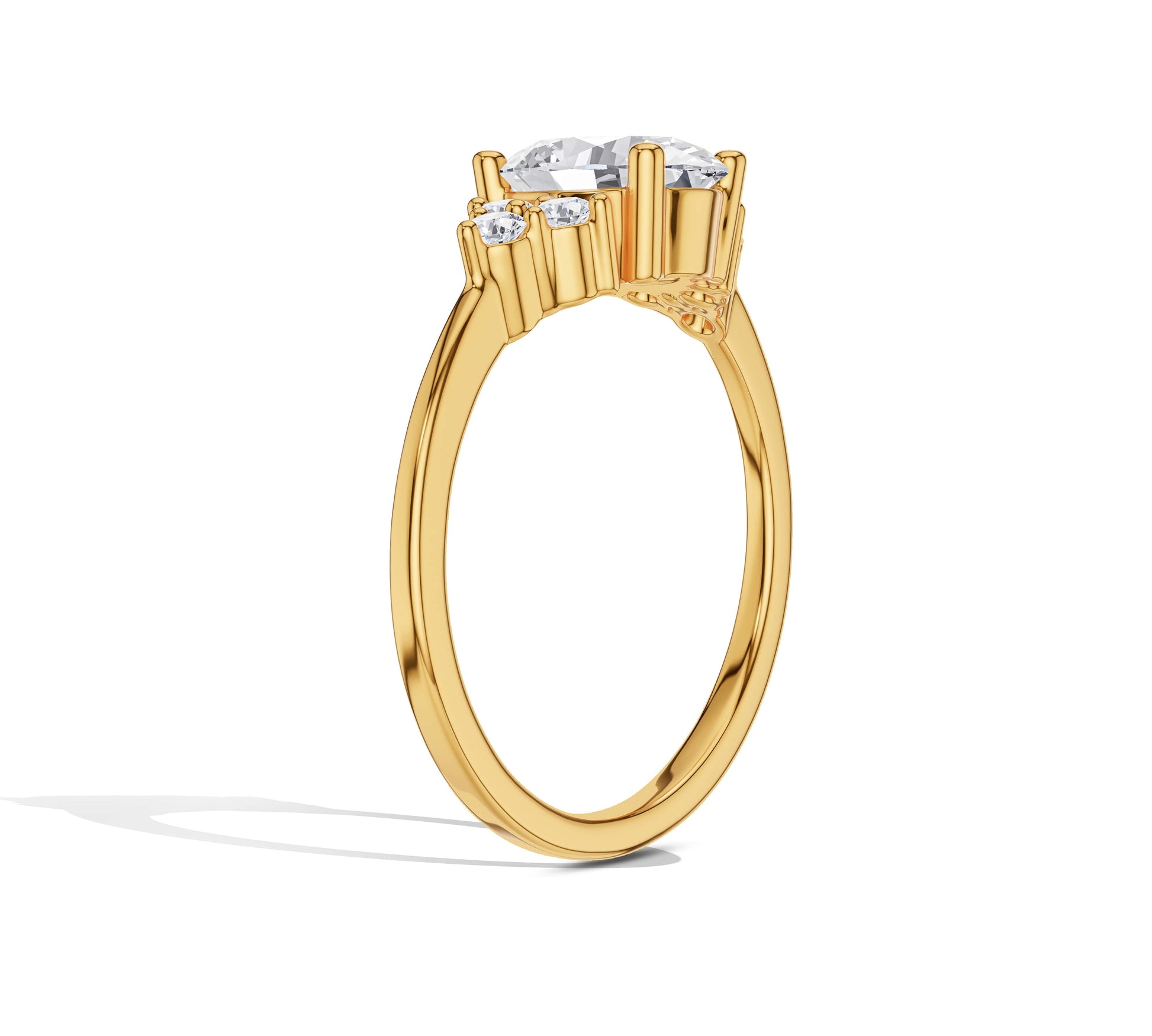 nature inspired diamond rings
