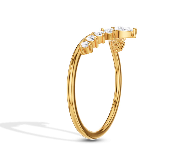 Lab Grown Diamond Crown Wedding Ring