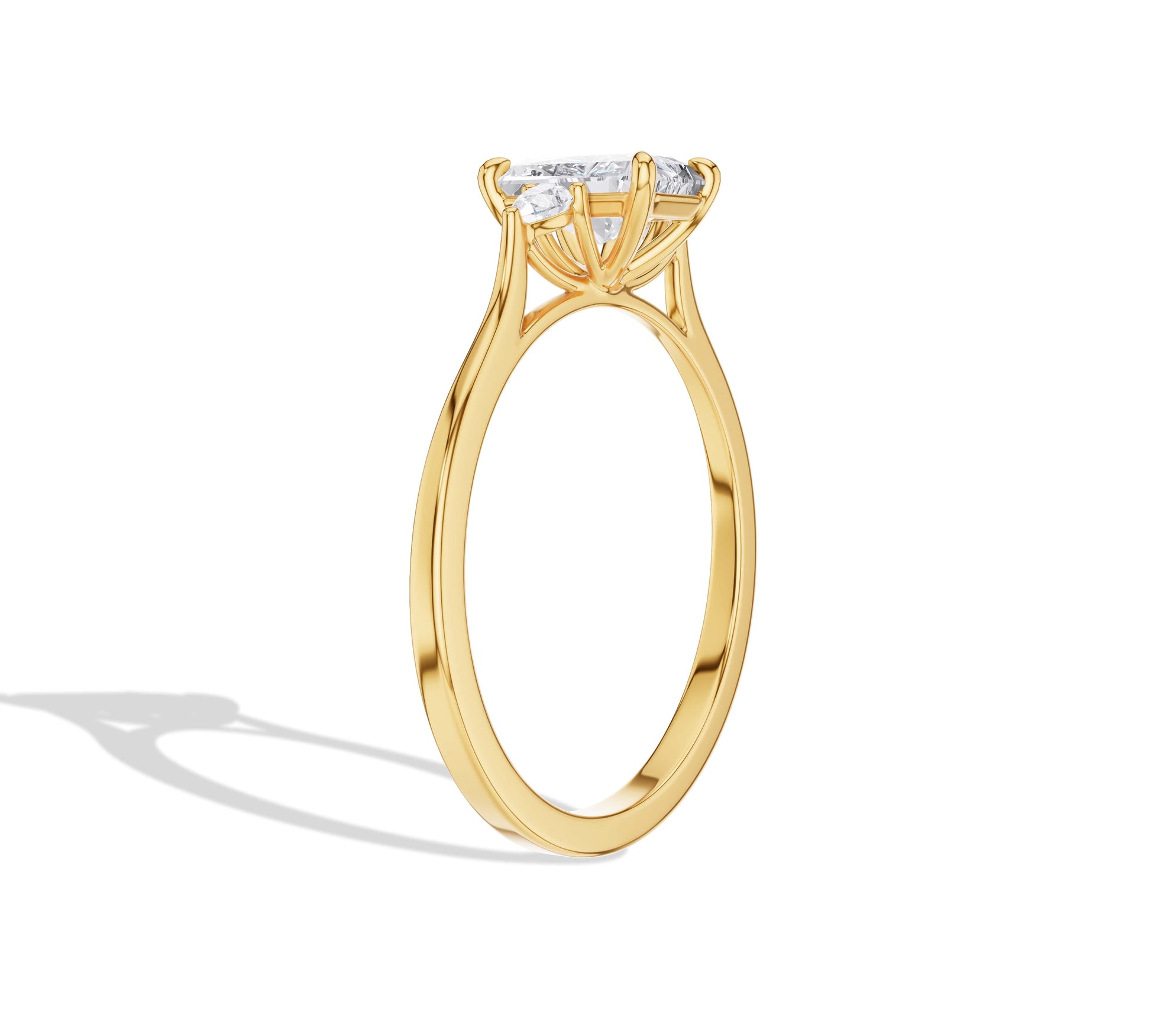 radiant cut engagement ring