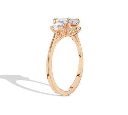 three diamond engagement ring