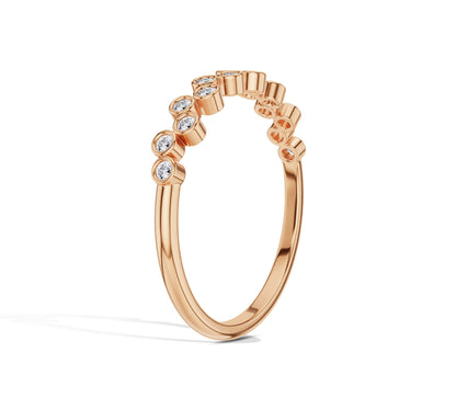 diamond ring band​ yellow gold