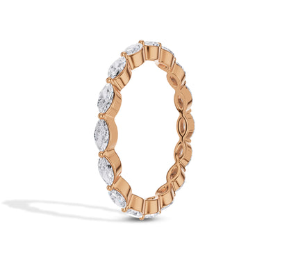 Rose gold diamond ring for women