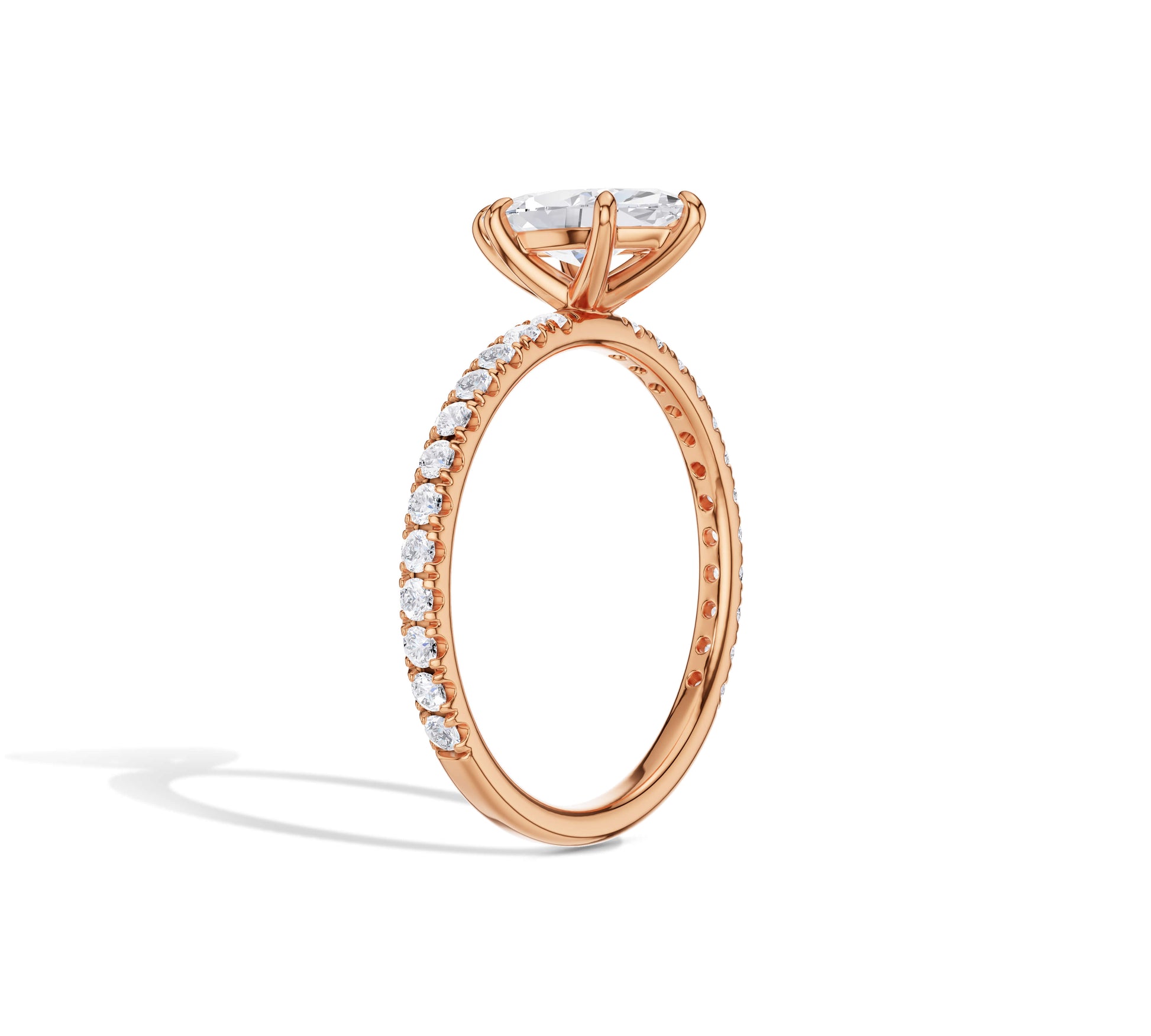 engagement ring marquise in rose gold