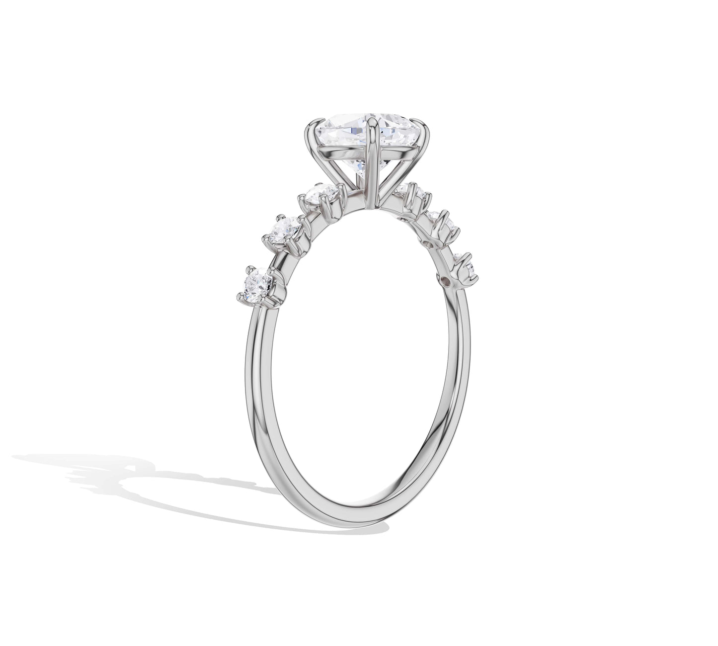 diamond engagement band