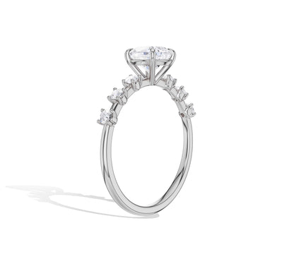diamond engagement band