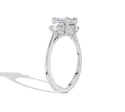 three diamond engagement ring​