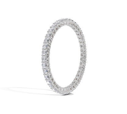Pave set diamond ring in gold